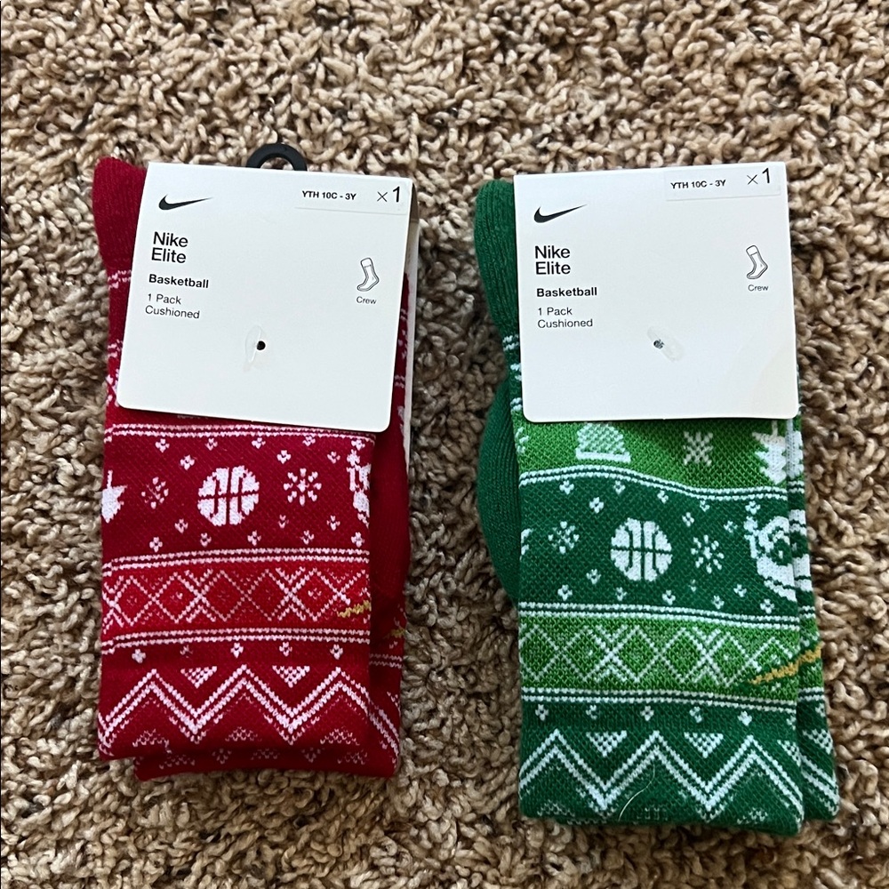 Kids Nike Holiday Elite Crew Socks Bundle